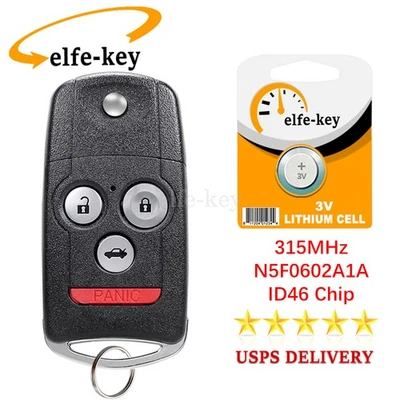 Para 2007 2008 2009 2010 2011 2012 2013 Acura MDX RDX Mando a distancia sin llave 4Btn Foto 1 de 4