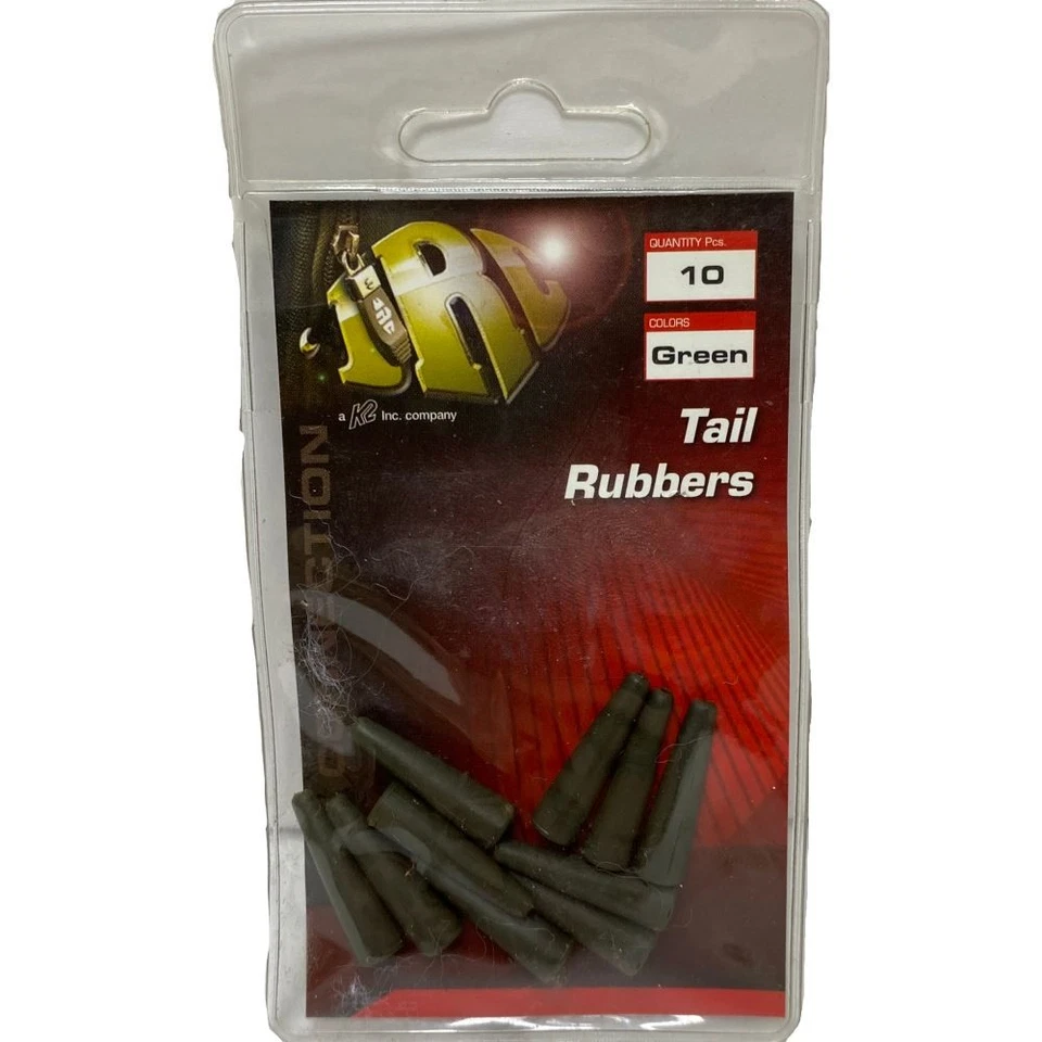 Borrachas de cauda JRC verdes 10 peças - Imagem 1 de 1