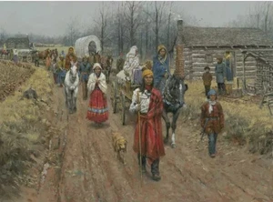 Die Spur der Tränen von Andy Thomas - Leinwand Giclee limitierte Ausgabe S/N 500 18x24 - Bild 1 von 4