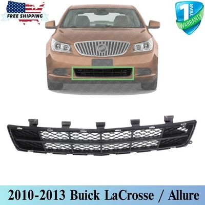 NEW Front Bumper Grille Textured Dark Gray For 2010-2013 Buick LaCrosse / Allure Foto 1 de 4