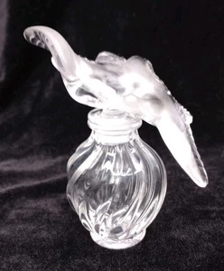 Vintage Lalique Crystal L'Air Du Temps Nina Ricci Perfume Bottle Two Doves - Picture 1 of 8