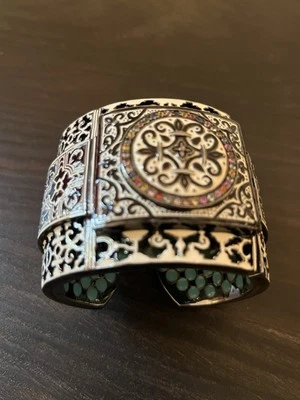 Brazalete grande MCL Matthew Campbell Laurenza esmalte zafiro Foto 1 de 4