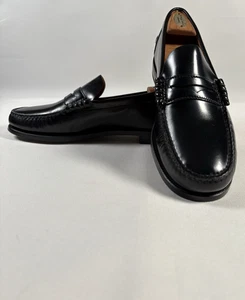 Mocassini Penny Florsheim FLS in pelle nera da uomo taglia 10,5D Berkley scarpe eleganti - Foto 1 di 8