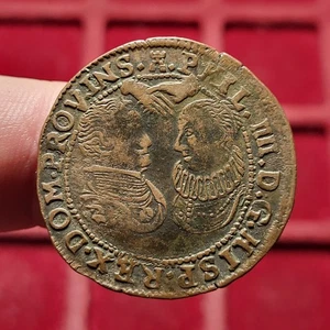 #111-4 ~ Token / Jeton - PAYS-BAS MERIDIONAUX - Flandre - Philippe et Marie-Anne - Picture 1 of 2
