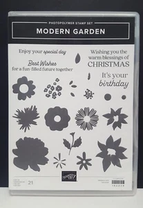 Stampin Up MODERN GARDEN Blumen Sätze Photopolymer Stempel 21 tlg Set 162228 - Bild 1 von 11