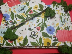 NEW THRESHOLD Table Runner 14"x72" with 10 Cloth Napkins 100% Cotton Fabric. - Picture 1 of 5
