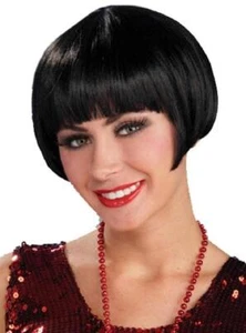 Charleston Chic Wig Flapper Bob Fancy Dress Halloween Costume Accessory 2 COLORS - Picture 1 of 3