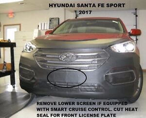 Lebra Front End Mask Cover Bra Fits 2017 2018 Hyundai Santa Fe Sport