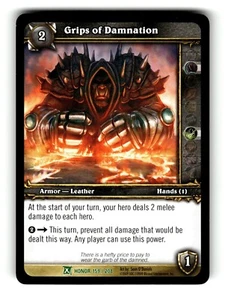 World of Warcraft TCG Fields of Honor Trading Card Grips of Damnation #159 U - Picture 1 of 4