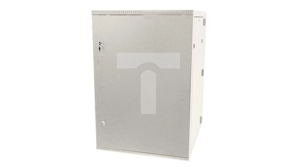 Hanging wardrobe 19 inches 15U/600mm full doors opening sides RAL 7035 BO /T2UK - Image 1 of 1