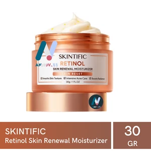 SKINTIFIC Retinol Skin Renewal Moisturizer Anti-Aging Wrinkle Calm Acne Pore 30g - Picture 1 of 23