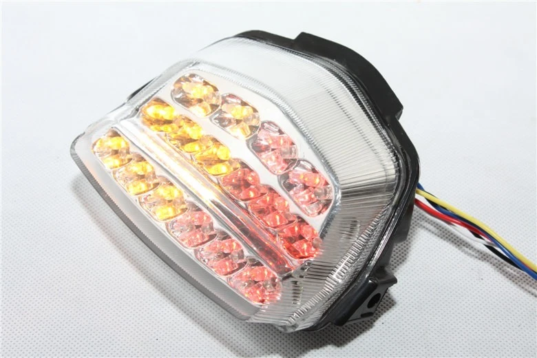 Luz trasera LED transparente señal de giro de freno para 08-12 Honda CBR 1000RR/Fireblade Foto 1 de 4