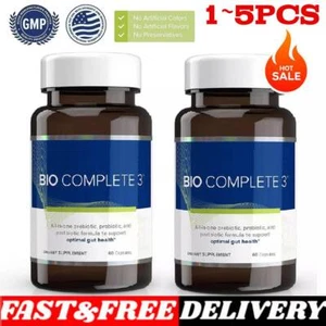 Bio Complete 3 Capsules Prebiotic Probiotic Postbiotic Supplement 60 Caps 1~5PC~ - Picture 1 of 9