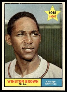 1961 Topps Set Break Winston Brown Rookie Chicago White Sox #391