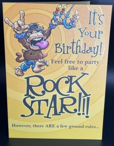 Funny Birthday Greeting Card w/ Envelope - Picture 1 of 3