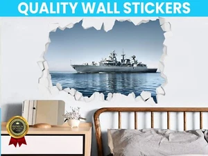 Warship Wall Decal Sticker Mural Print Wall Sticker Art Decal Decor Decoration - Picture 1 of 1