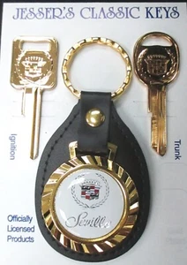White Cadillac SEVILLE 52L1 Royal Classic Set 1983 1984 1985 1986  A/B Keys - Picture 1 of 7