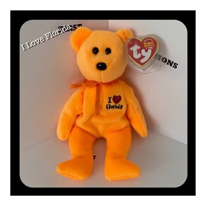 Ty Beanie Baby Bear I LOVE FLORIDA The Bear - Florida Exclusive - Mint with Tags - Picture 1 of 3