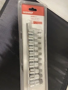 Gedore 10-tlg Schraubendreher-Bit-Stecknüsse mit Halteschiene, 1/2" Antrieb R62558010 - NEU - Bild 1 von 5