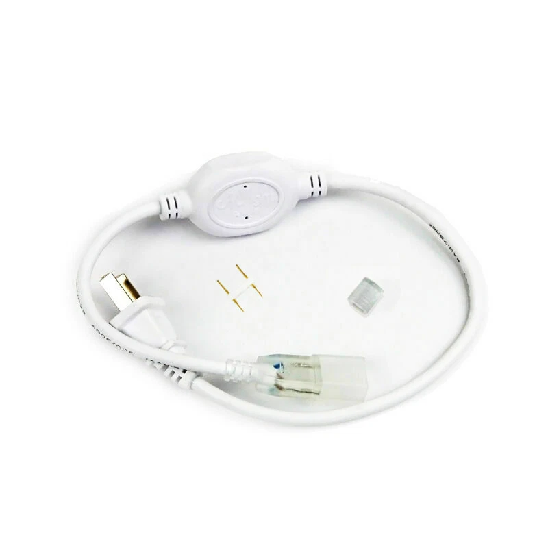 110V Power Cord Connector Line for W13mm x H6.5mm SMD5050 LED Rope Lights - Image 1 of 4