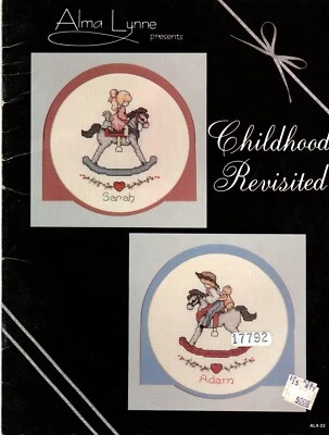 Alma Lynne Presents Childhood Revisited Cross Stitch Leaflet Toys, Animals, NOS - Image 1 of 4