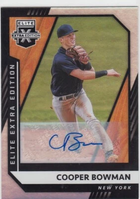 2021 Panini Elite Extra Edition - Signatures #122 Cooper Bowman (AU, RC) - Image 1 of 2