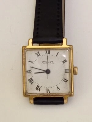 Reloj Pulsera Hombre Vintage URSS RAKETA Chapado en Oro AU 12.5 23 Joyas Foto 1 de 4