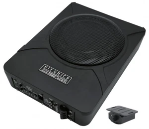 Hifonics VRX800A Aktiv Active Untersitz Subwoofer Bass flach mit Endstufe Verst - Bild 1 von 3