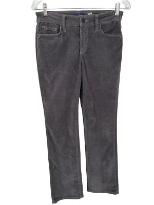 NYJD Not Your Daughters Jeans Gray Corduroy Lift Tuck Straight Womens Size 2P - Image 1 of 4
