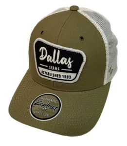 Zephyr NHL Dallas Stars "State Park" Semi Curved Bill Structured ADJ Hat NWT - Picture 1 of 6
