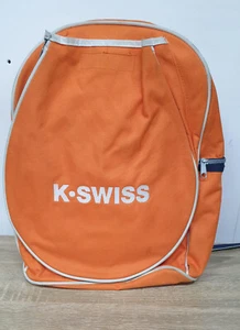 K-SWISS Orange Tennis Backpack Racket Case with Shoe Compartment - Picture 1 of 4