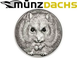 500 Togrog Campbell's Hamster Mongolia protección de vida silvestre 1 oz plata .999 2015 - Imagen 1 de 1
