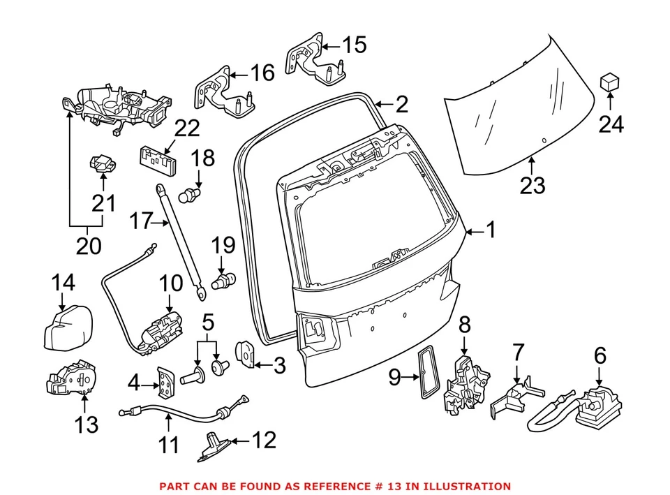 Motor elevador de puerta trasera genuino OEM 2047500060 para Mercedes-Benz Foto 1 de 1