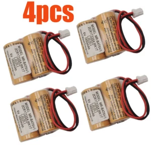 4 Pack Mitsubishi MR-BAT6V1 2CR17335A WK17 6V 1650mAh Battery with Plug - Picture 1 of 8