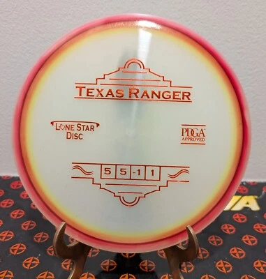 Lone Star Discs GLOW Texas Ranger. Custom Dye. 175g. 🇨🇱⭐️🇨🇱 - Image 1 of 4