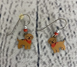 Sienna Sky Earrings Golden Retriever Puppy - Picture 1 of 1