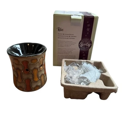 Scentsy Plug-In Wall Wax Warmer Nightlight RUS Retired  Boho Abstract NEW BOX - Image 1 of 4
