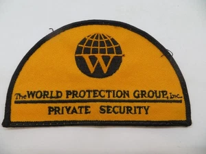 PATCH - THE WORLD PROTECTION GROUP - PRIVATE SECURITY #1120 - Picture 1 of 3