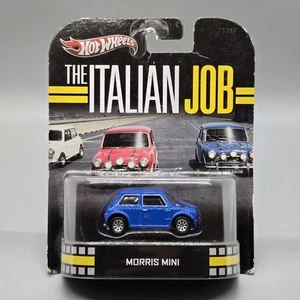 Morris Mini Cooper The Italian Job Retro Entertainment Blue 2012 Hot Wheels - Picture 1 of 5