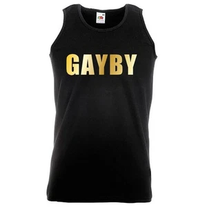 Adults Gayby Funny Comedy Bruno Fashion Model Movie Unisex Black Vest - Picture 1 of 7