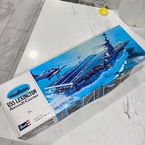 USS Lexington Aircraft Carrier CV-16 No. H-444 Revell Model Kit NEW OPEN BOX! - Picture 1 of 8