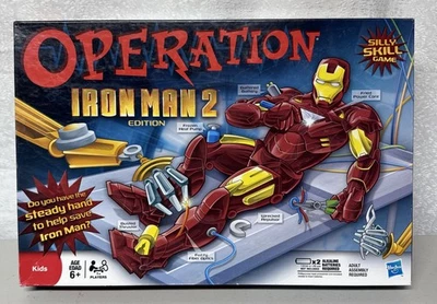 Iron Man 2 Operation Board Game 2010 Silly Skill Hasbro 2010 -  Works! Complete - Image 1 of 3