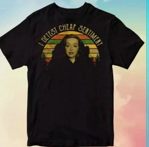T-shirt Bette Davis I Detest Cheap Sentiment film tutte le taglie S-5XL - Foto 1 di 5