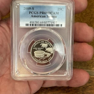 2009-S Clad American Samoa Quarter - PCGS PR69DCAM - Picture 1 of 6