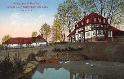 Königl. prusse. Domaine : Kurhaus "Der Aschenhof" près de Suhl AK - Photo 1/2