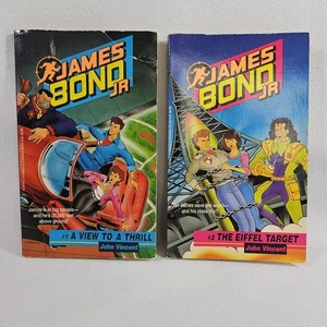 James Bond Jr by John Vincent 1992 Paperback Books 1 & 2  - Imagen 1 de 9