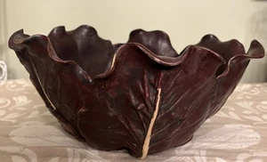 Large Purple Red Cabbage Bowl Patricia Garret California Pottery  - Picture 1 of 7