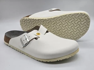 Birkenstock Boston ESD - White 48 Regular Professional Series BNWOT - Picture 1 of 15