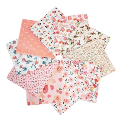 Paquetes de tela Fat Quarters, 10 piezas 100 % algodón 18” x 20” (45 cm x 50 cm) precortado  Foto 1 de 4