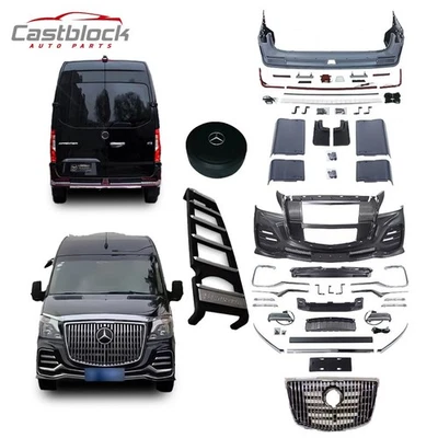 Kit de parachoques de actualización para Mercedes Benz Sprinter 3500 W906 14~19 + escalera + cubierta de rueda Foto 1 de 4